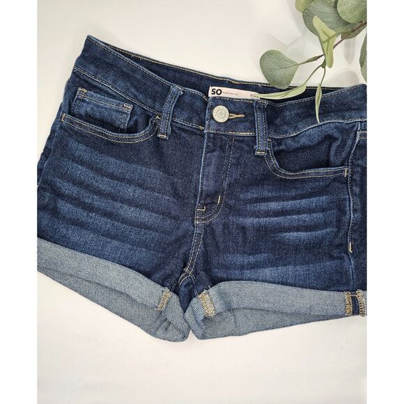 So Jean Shortie Shorts Blue Denim Women's Size 3/26 - Picture 1 of 7